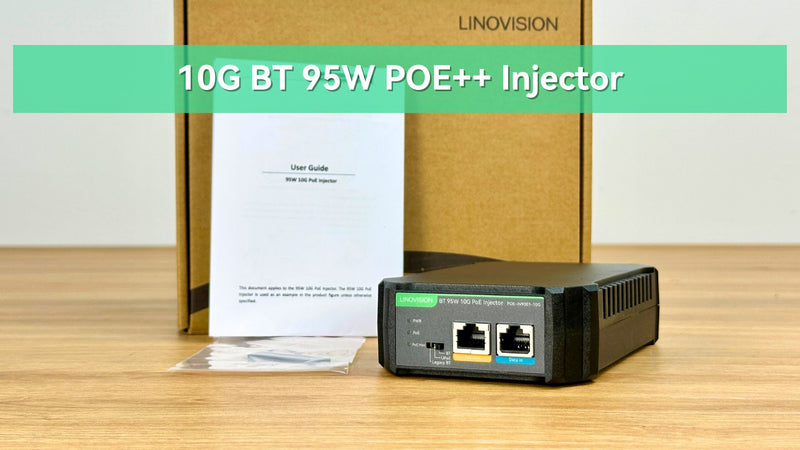(POE-IN9001-10G)Industrial 10G BT 95W POE++ Injector with AC 100-240V Input
