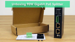 90W Gigabit PoE Splitter With IEEE802.3bt PoE Output and DC 5/9/12/24V Output (POE-SP02BT-POE)