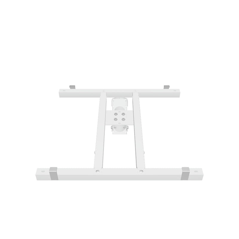 (Bracket-PanelOnePM) Pole mount bracket for solar power panel single unit installation, adjustable width 49cm to 71cm