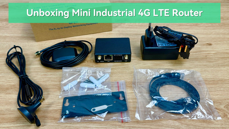 Mini Industrial 4G LTE Router with Low Power Consumption and GPS/RS232/RS485 (IOT-R41(US))