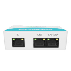 LINOVISION Extender PoE Gigabit Industriale 2 Porte – Splitter 30W Per Telecamere IP E AP Wireless, Estensione Fino A 100m, Alloggiamento In Metallo