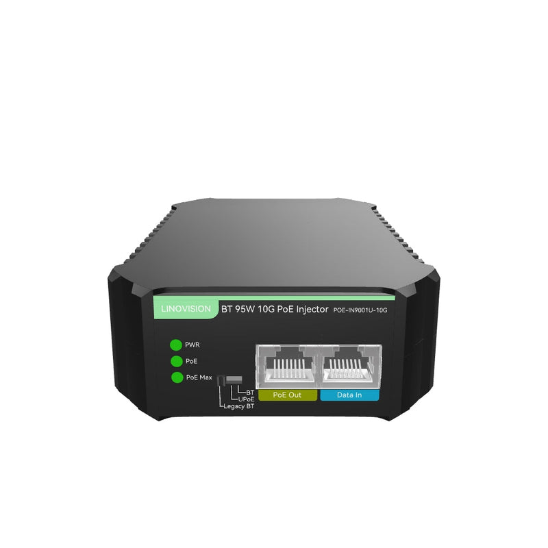 (POE-IN9001-10G)Industrial 10G BT 95W POE++ Injector with AC 100-240V Input