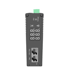 (POE-SP01BTV) Industrial 802.3bt Gigabit 90W PoE++ Splitter with Adjustable Output Voltage DC 3-36V and LED Display