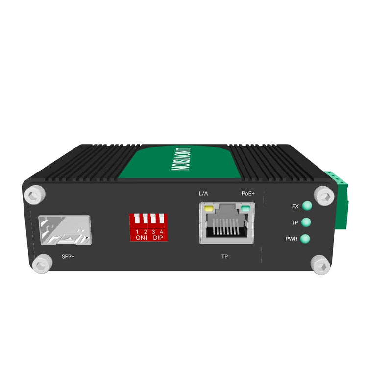 Industrial 10 Gigabits Fiber POE+ Switch, Convert 10GBASE-X SFP+ to 10G/2.5G/Gigabit Ethernet