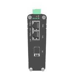 Industrial 2 ports Gigabit BT90W PoE++ Switch with Fiber SFP Uplink, IEEE802.3af/at/bt mini PoE Switch (POE-SW502GF-BT)