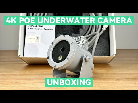 4K PoE IP Underwater Camera Anti-Corrosion, Max 165ft Depth of Water