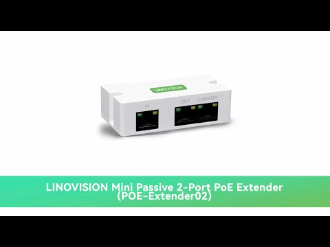 Mini 2-Port PoE Extender to Split One PoE cable for Two PoE devices