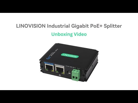 (POE-Splitter1224) Industrial Gigabit POE+ Splitter with DC12V/DC24V/POE 24V Output