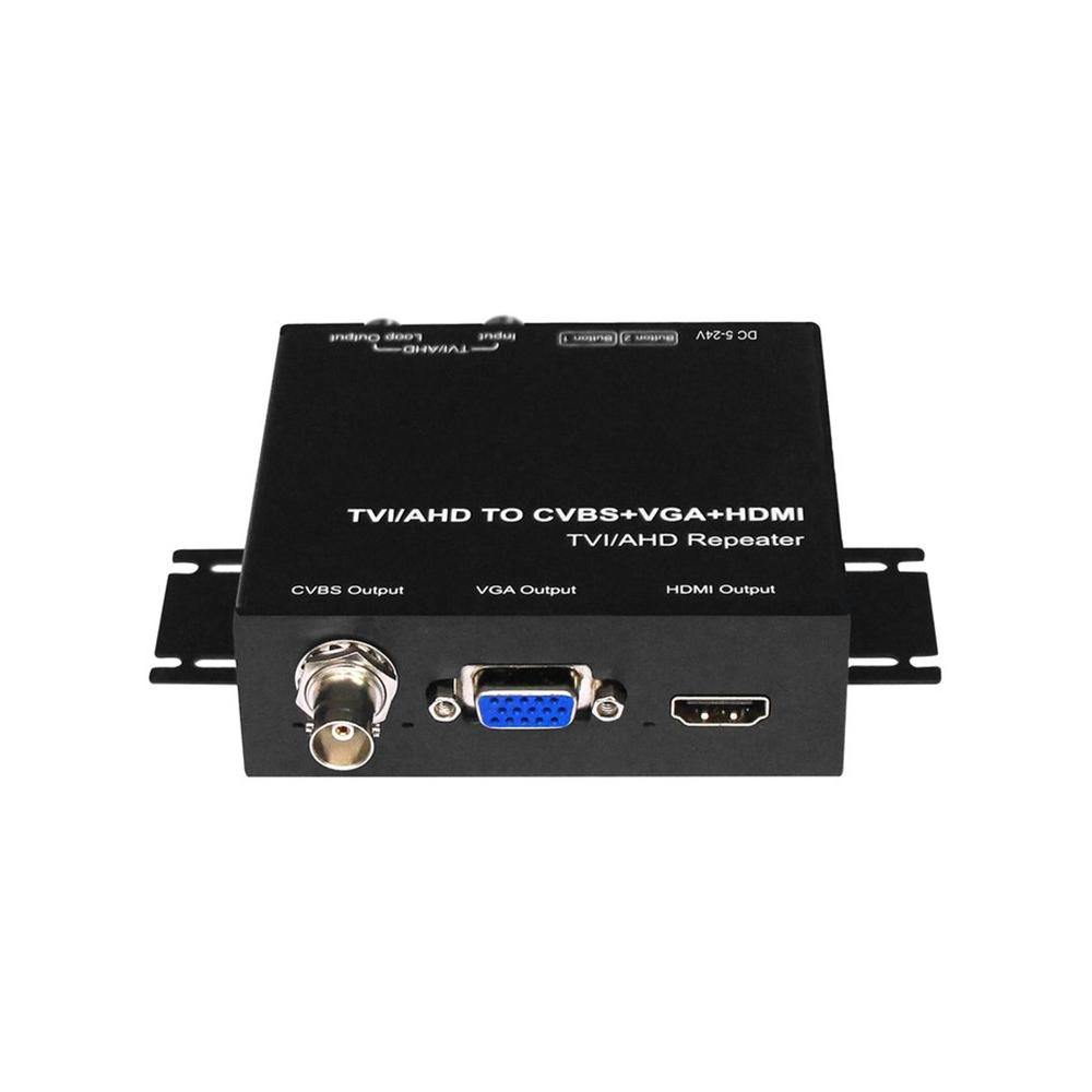 ASHATA Convertisseur AHD/TVI/CVI/CVBS Vers HDMI - Adaptateur Vidéo Pour Moniteur HDTV Et DVR