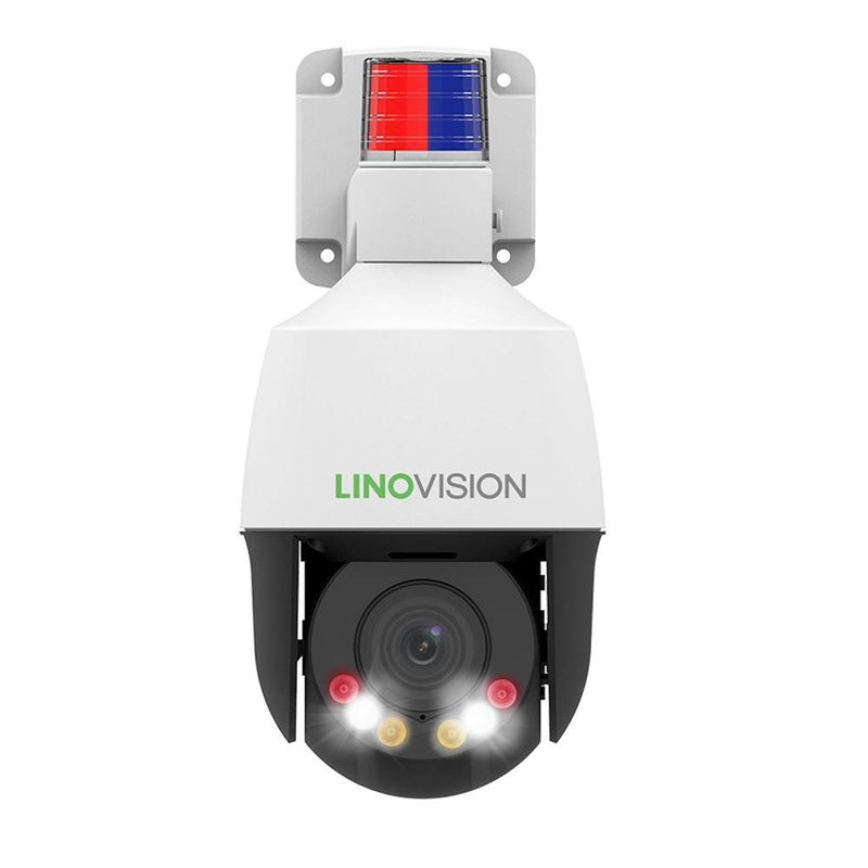 4G LTE SIM Cellular PTZ Camera with Active Deterrence and Human/Vehicle Filtering - LINOVISION US Store