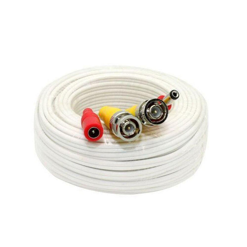 150 feet Pre-made power and video HD-TVI cable, White - LINOVISION US Store