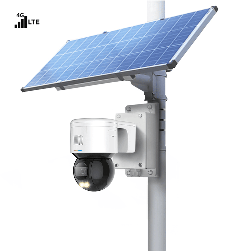 4G LTE Solar Power Camera Kit with 4MP Mini PT Dome Camera - LINOVISION US Store