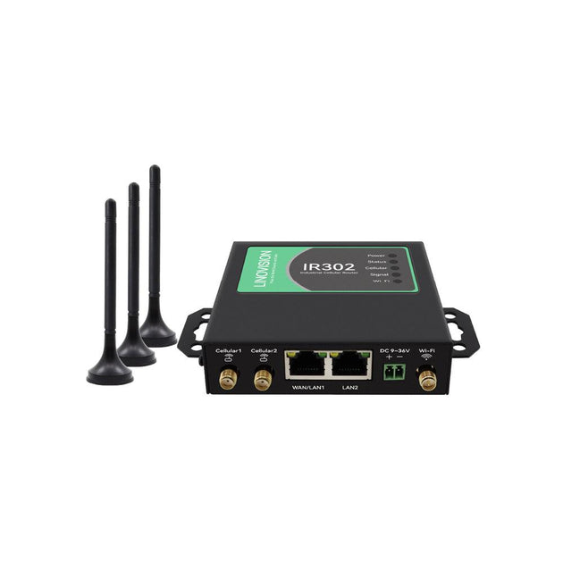 Compact Industrial Unlocked 4G LTE Cellular Router, Dual SIM Cards Slo ...