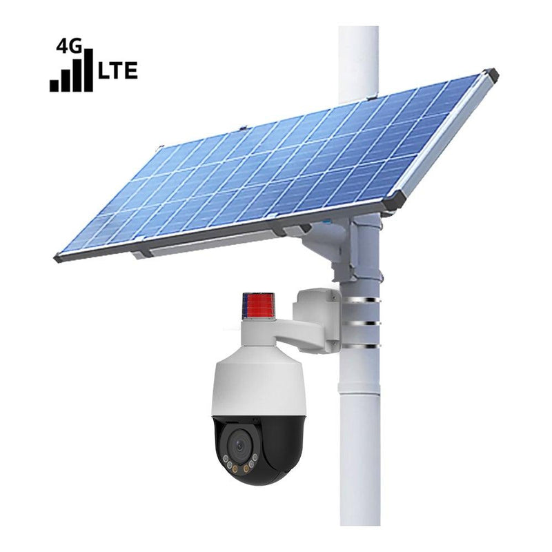 Fully Integrated Solar Powered Security Camera System with PTZ Control and Active Deterrence Siren - LINOVISION US Store